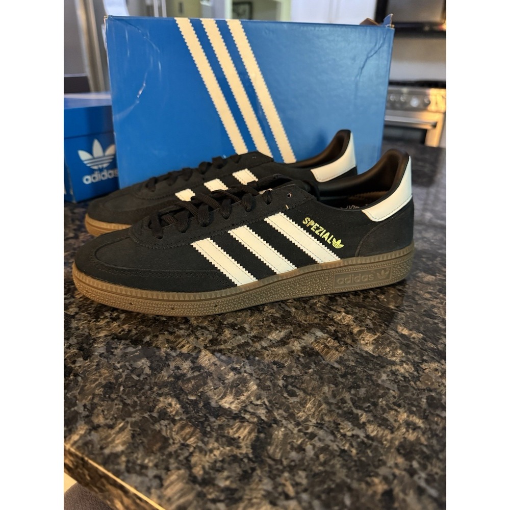 adidas Handball Spezial J Black White Gum IH8010 Shoes, Sneakers Sz 6 NWB